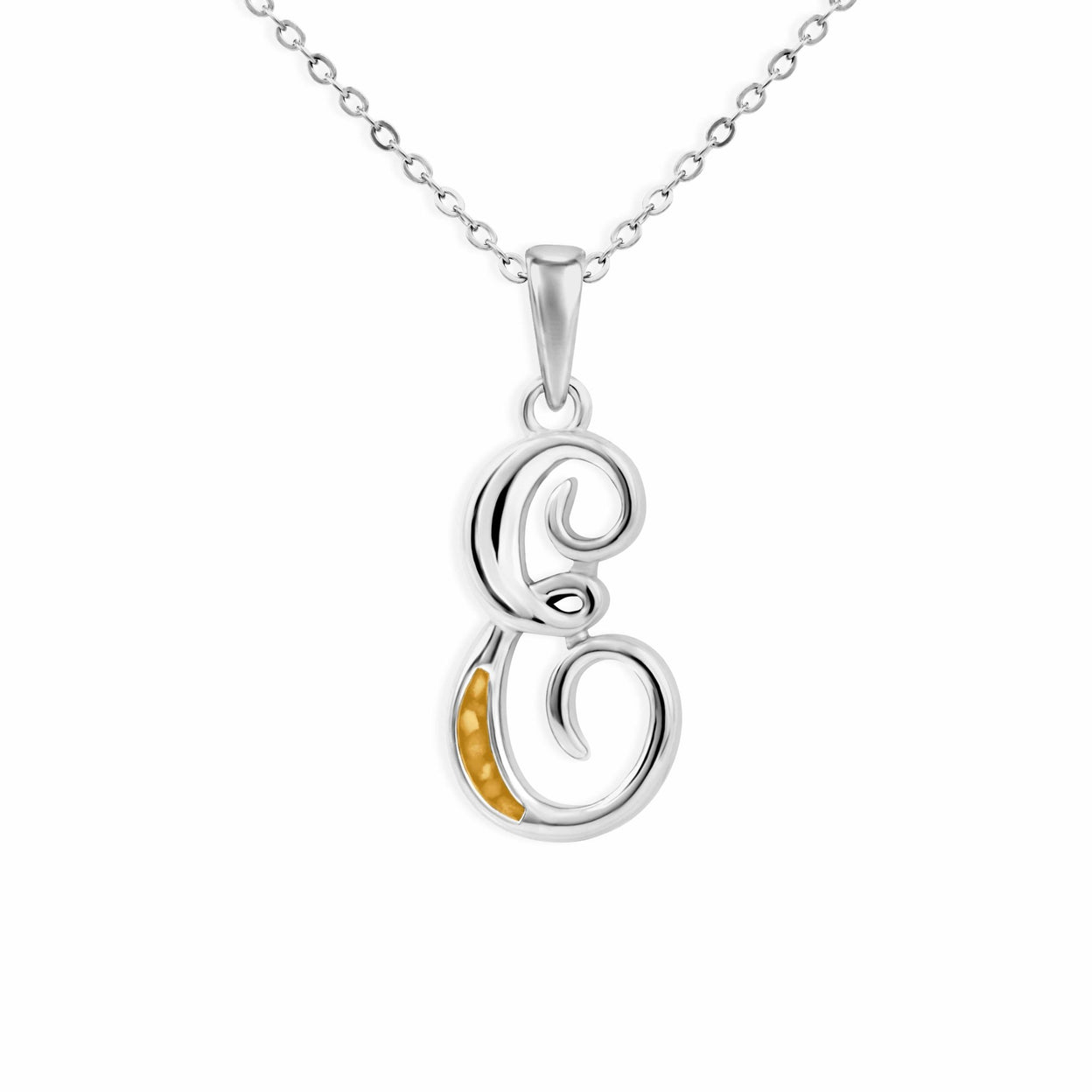 Load image into Gallery viewer, EverWith Alphabet Memorial Ashes Pendant - Letter E - EverWith Memorial Jewellery - Trade