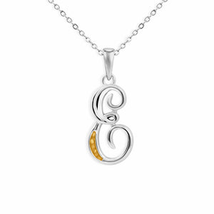 EverWith Alphabet Memorial Ashes Pendant - Letter E - EverWith Memorial Jewellery - Trade