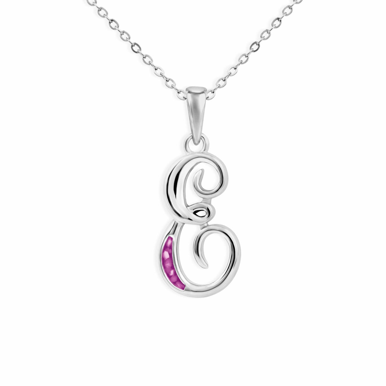 Load image into Gallery viewer, EverWith Alphabet Memorial Ashes Pendant - Letter E - EverWith Memorial Jewellery - Trade