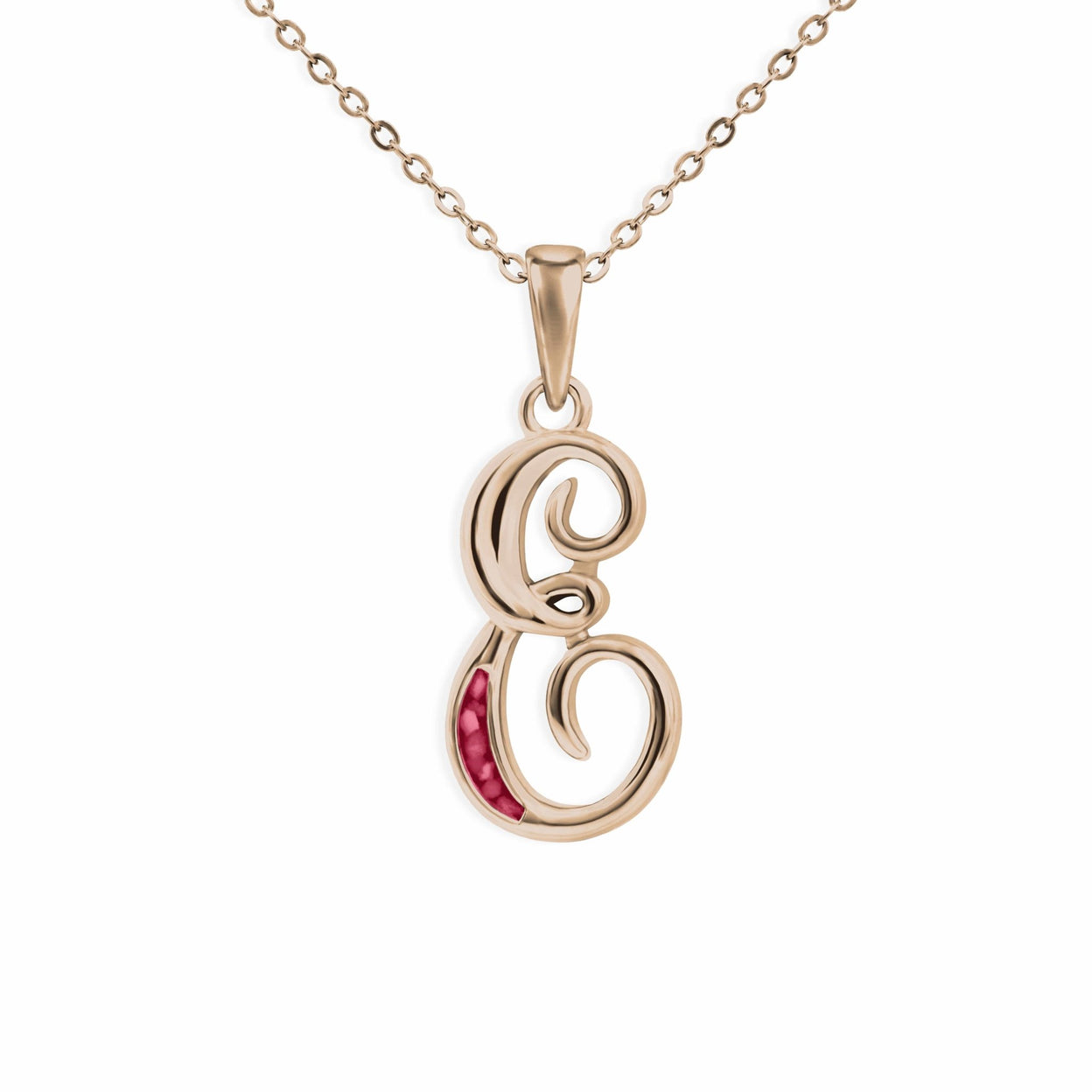 Load image into Gallery viewer, EverWith Alphabet Memorial Ashes Pendant - Letter E - EverWith Memorial Jewellery - Trade