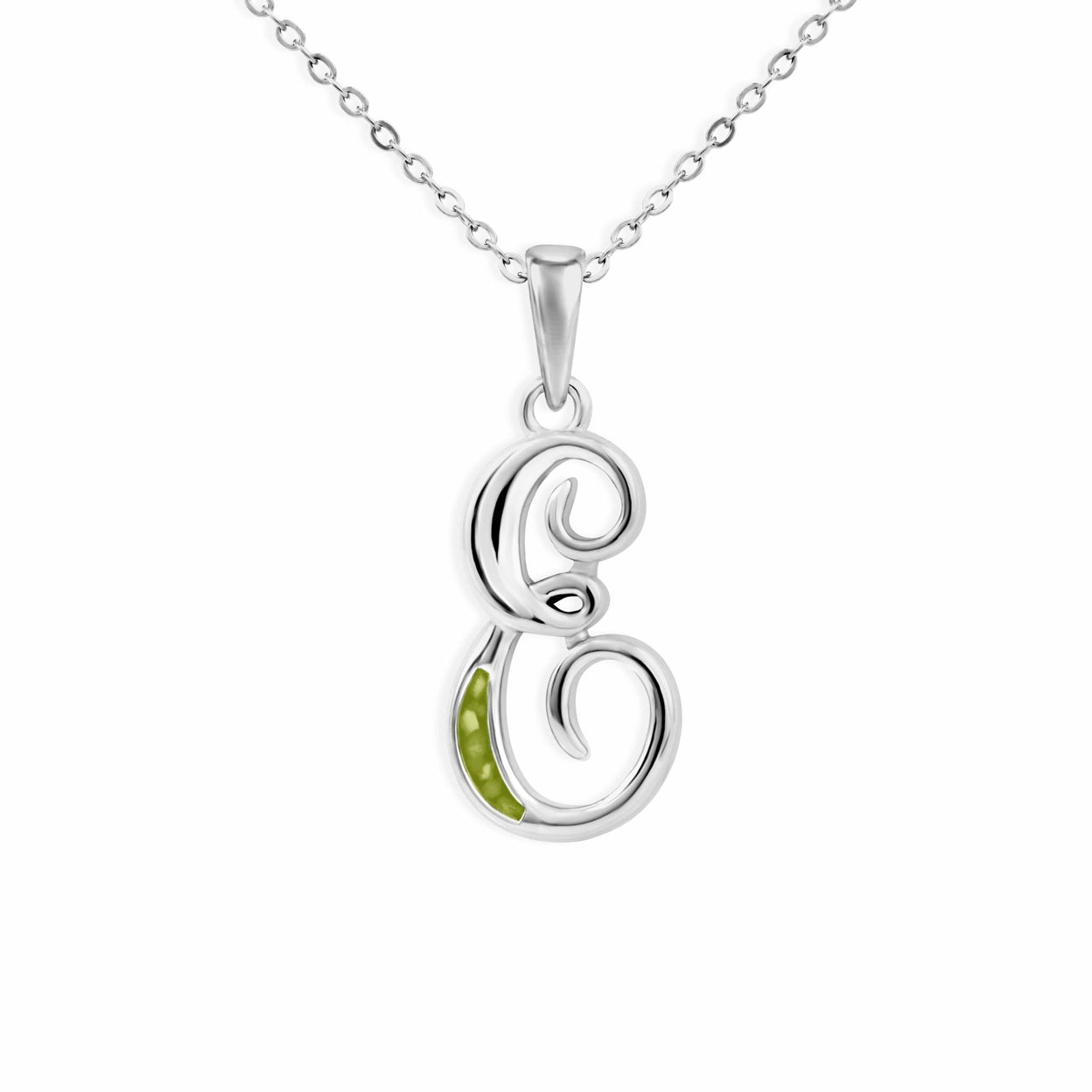 Load image into Gallery viewer, EverWith Alphabet Memorial Ashes Pendant - Letter E - EverWith Memorial Jewellery - Trade