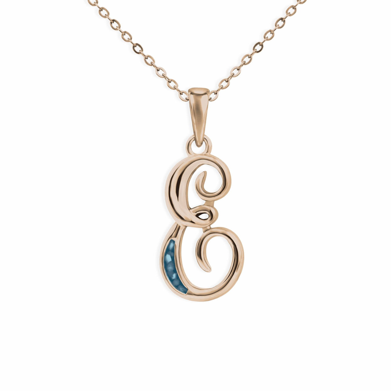 Load image into Gallery viewer, EverWith Alphabet Memorial Ashes Pendant - Letter E - EverWith Memorial Jewellery - Trade