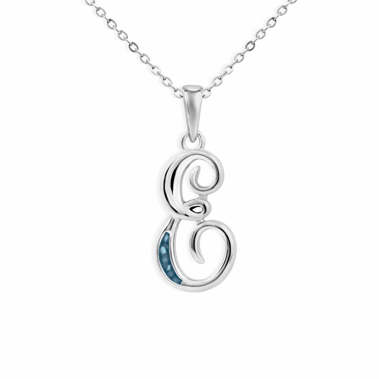 Load image into Gallery viewer, EverWith Alphabet Memorial Ashes Pendant - Letter E - EverWith Memorial Jewellery - Trade