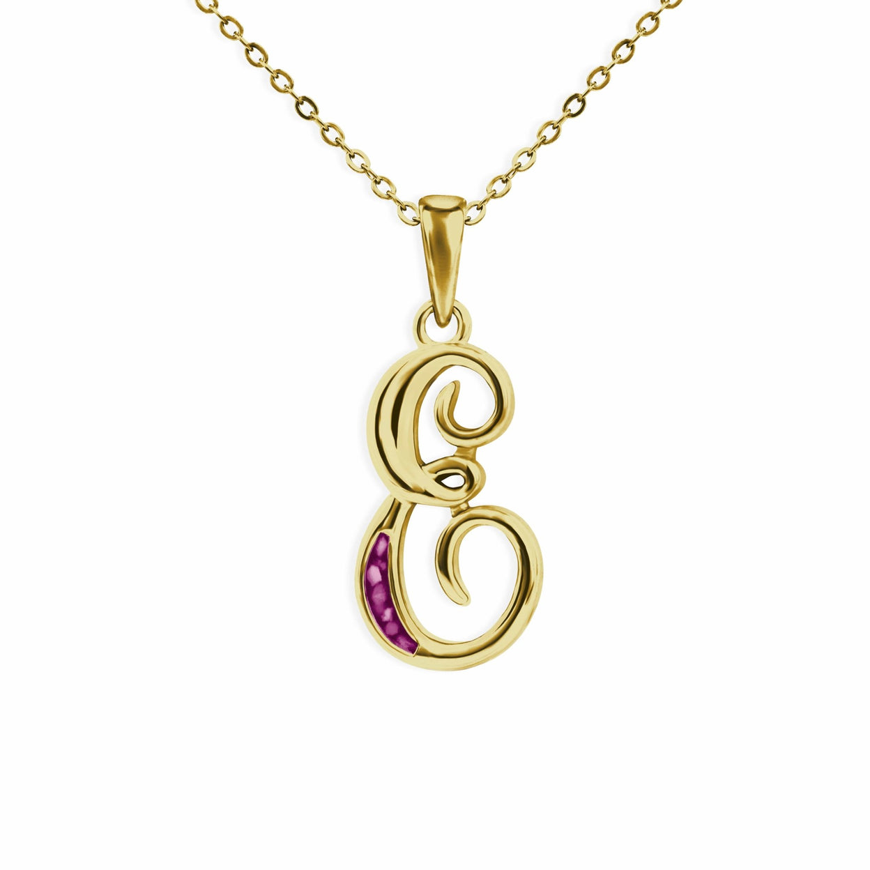 Load image into Gallery viewer, EverWith Alphabet Memorial Ashes Pendant - Letter E - EverWith Memorial Jewellery - Trade