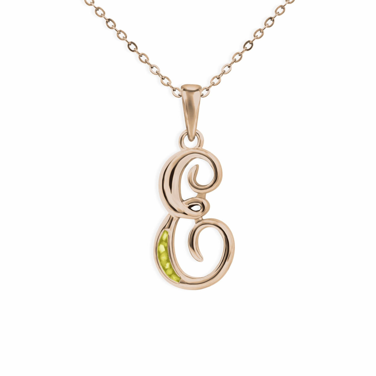 Load image into Gallery viewer, EverWith Alphabet Memorial Ashes Pendant - Letter E - EverWith Memorial Jewellery - Trade