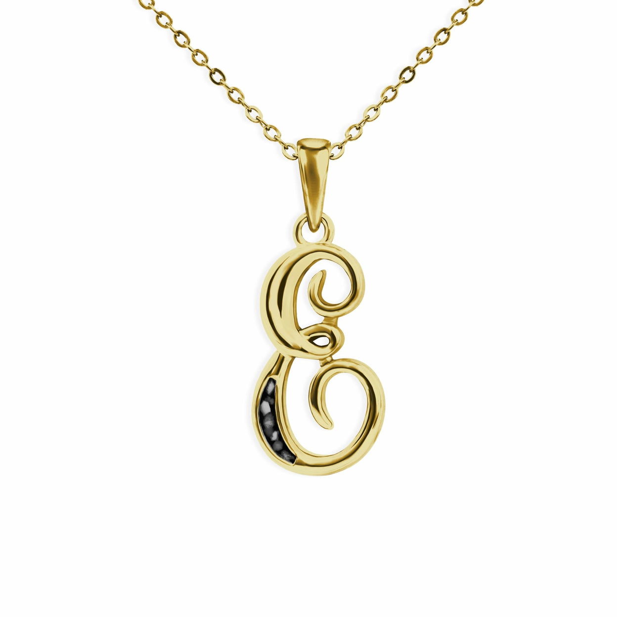 Load image into Gallery viewer, EverWith Alphabet Memorial Ashes Pendant - Letter E - EverWith Memorial Jewellery - Trade