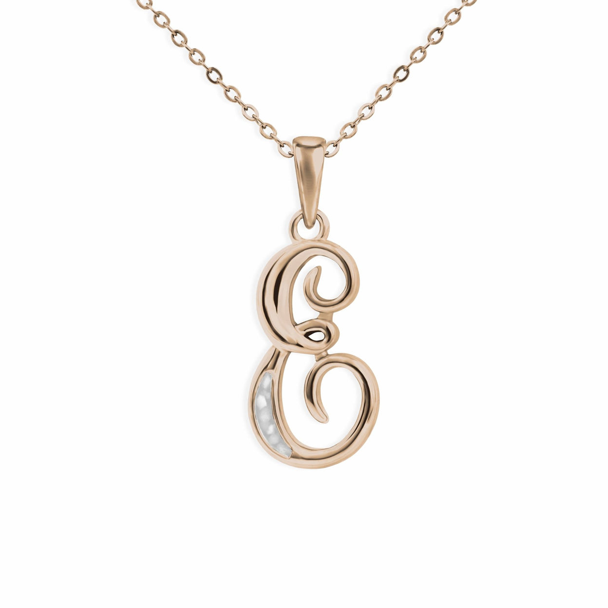 Load image into Gallery viewer, EverWith Alphabet Memorial Ashes Pendant - Letter E - EverWith Memorial Jewellery - Trade