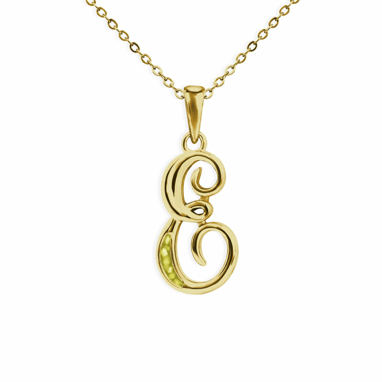 Load image into Gallery viewer, EverWith Alphabet Memorial Ashes Pendant - Letter E - EverWith Memorial Jewellery - Trade