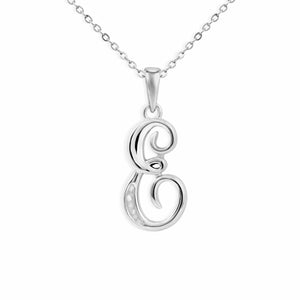 EverWith Alphabet Memorial Ashes Pendant - Letter E - EverWith Memorial Jewellery - Trade