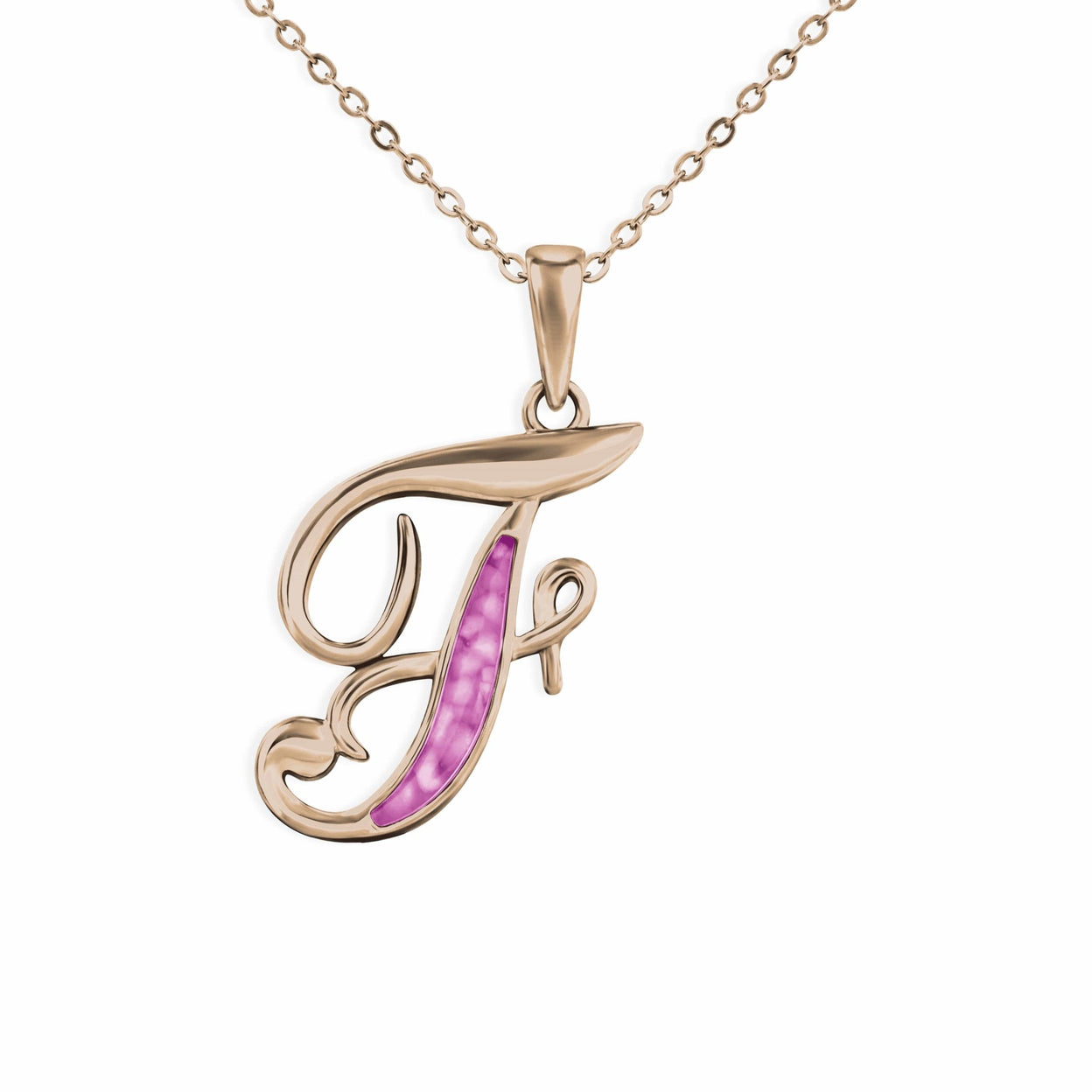 Load image into Gallery viewer, EverWith Alphabet Memorial Ashes Pendant - Letter F - EverWith Memorial Jewellery - Trade