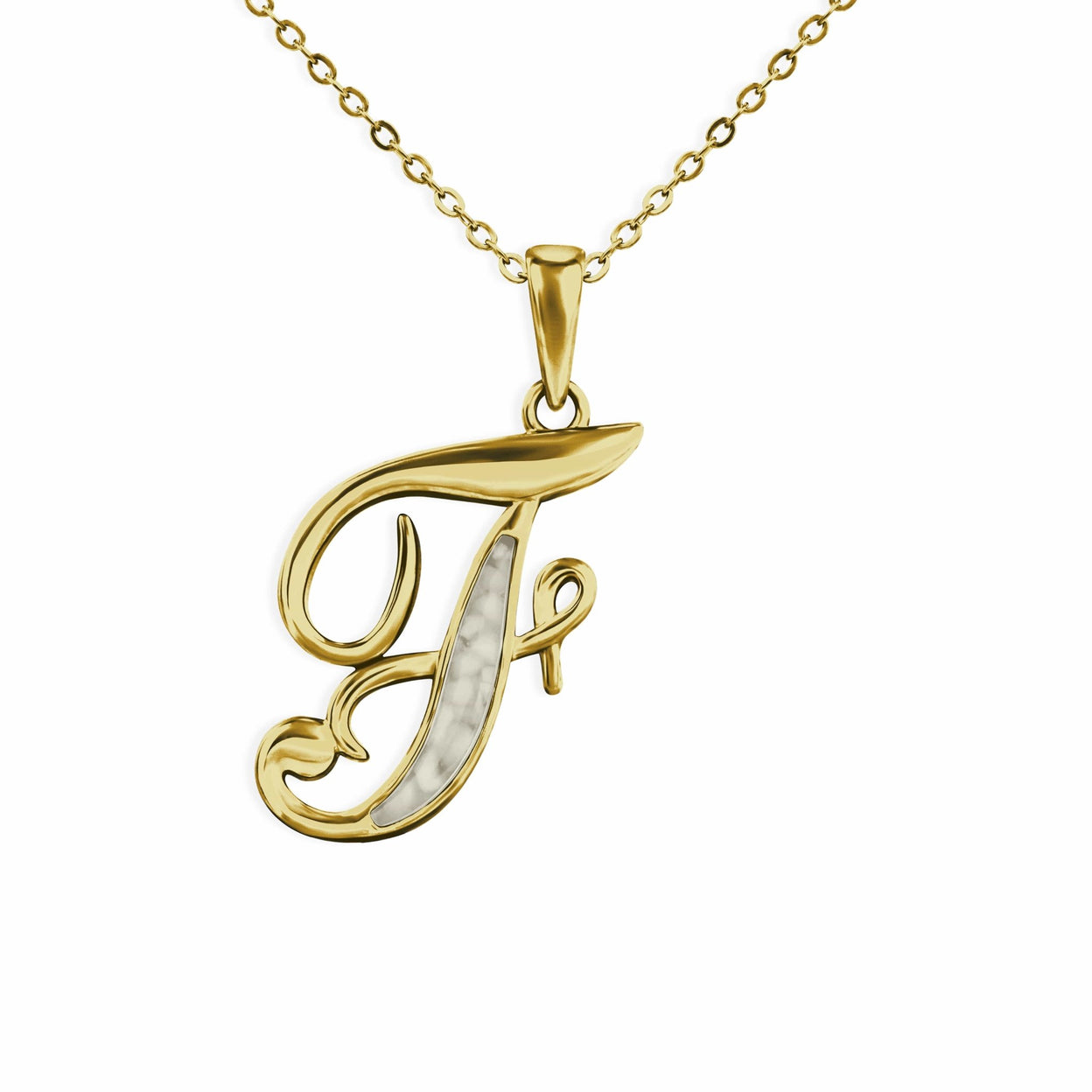 Load image into Gallery viewer, EverWith Alphabet Memorial Ashes Pendant - Letter F - EverWith Memorial Jewellery - Trade