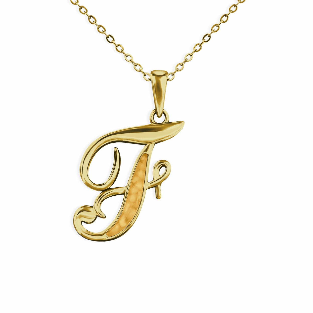 Load image into Gallery viewer, EverWith Alphabet Memorial Ashes Pendant - Letter F - EverWith Memorial Jewellery - Trade