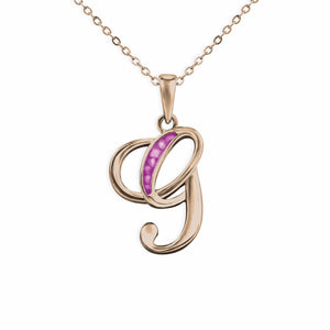 EverWith Alphabet Memorial Ashes Pendant - Letter G - EverWith Memorial Jewellery - Trade