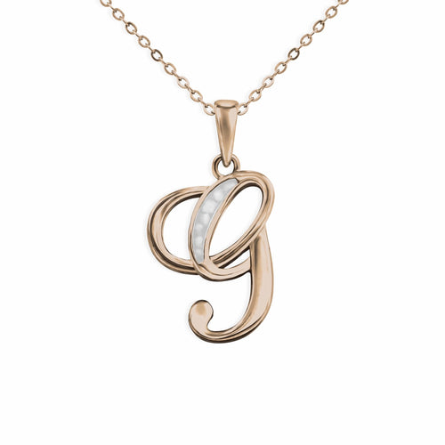 EverWith Alphabet Memorial Ashes Pendant - Letter G - EverWith Memorial Jewellery - Trade