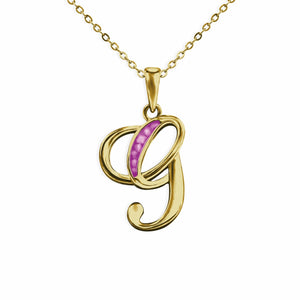 EverWith Alphabet Memorial Ashes Pendant - Letter G - EverWith Memorial Jewellery - Trade