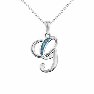 EverWith Alphabet Memorial Ashes Pendant - Letter G - EverWith Memorial Jewellery - Trade