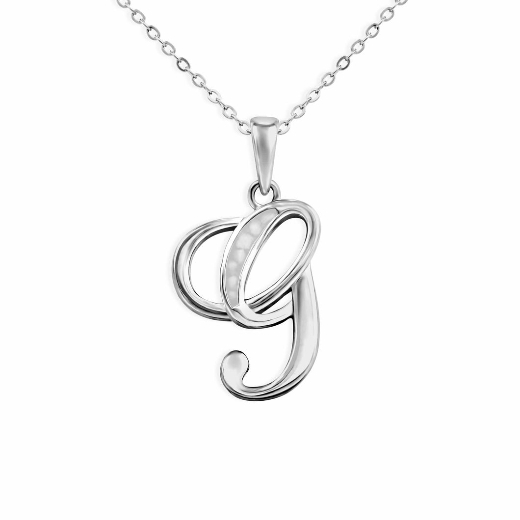 EverWith Alphabet Memorial Ashes Pendant - Letter G - EverWith Memorial Jewellery - Trade