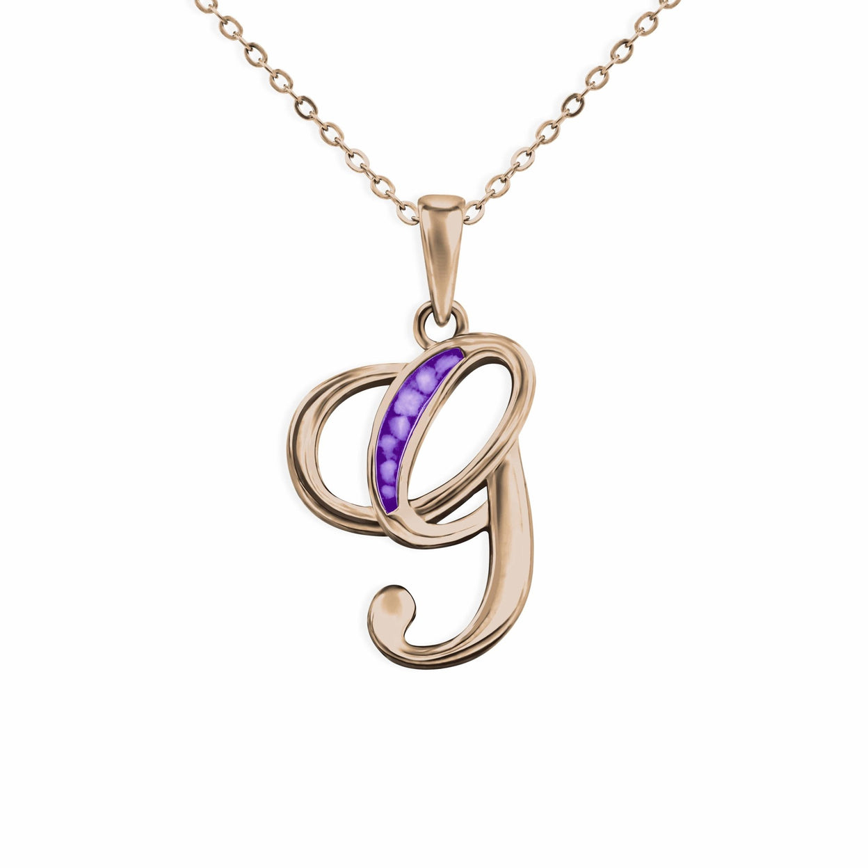 Load image into Gallery viewer, EverWith Alphabet Memorial Ashes Pendant - Letter G - EverWith Memorial Jewellery - Trade