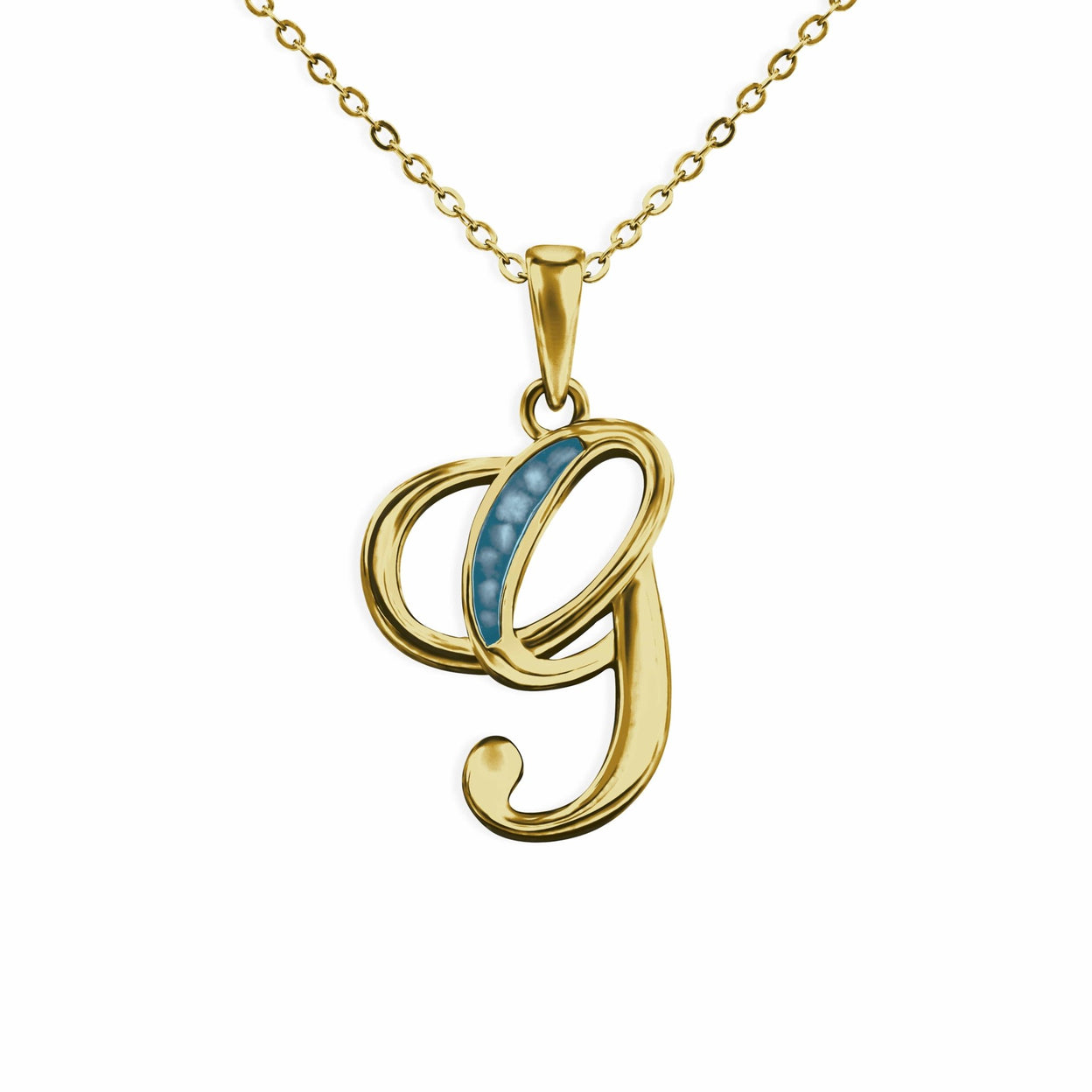 Load image into Gallery viewer, EverWith Alphabet Memorial Ashes Pendant - Letter G - EverWith Memorial Jewellery - Trade