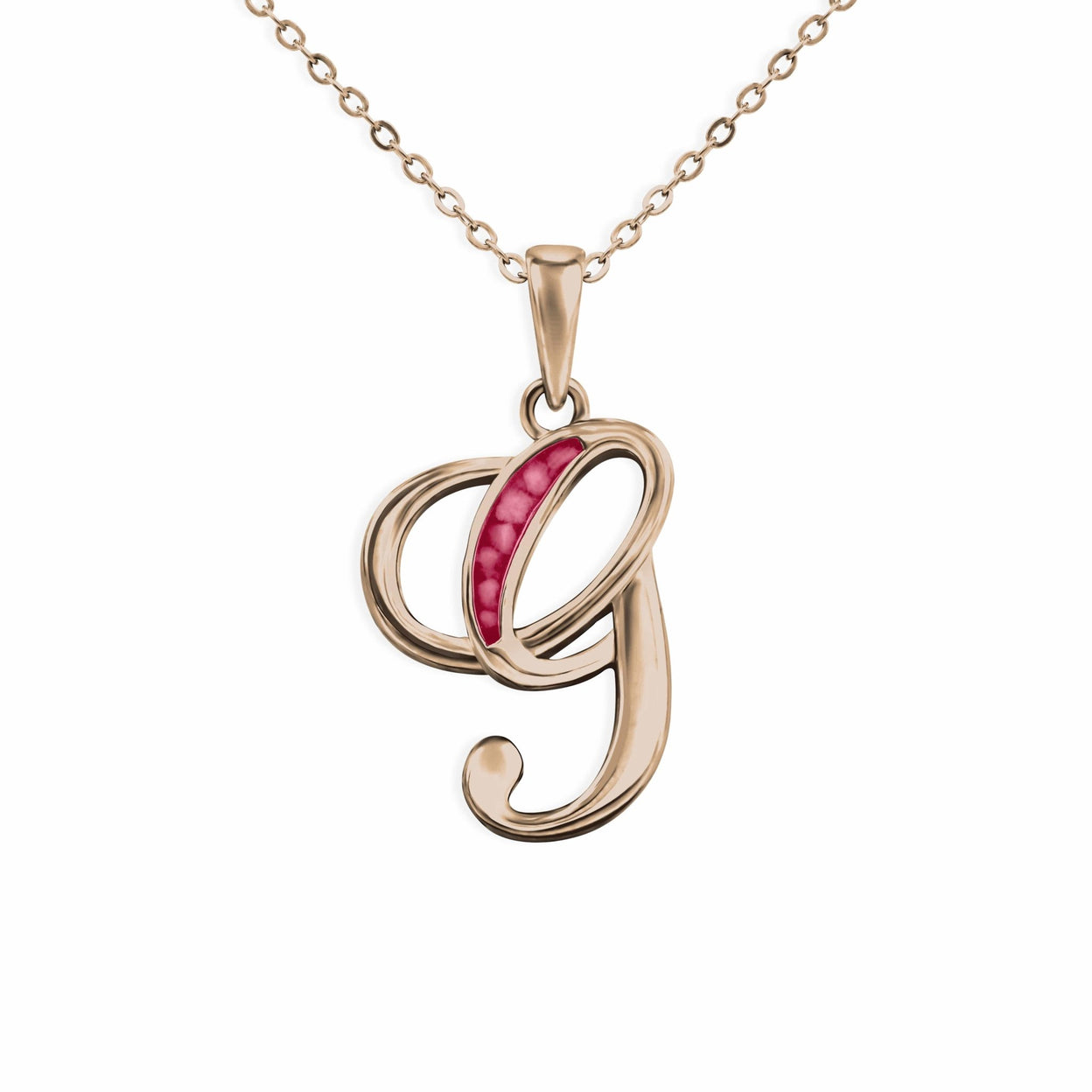 Load image into Gallery viewer, EverWith Alphabet Memorial Ashes Pendant - Letter G - EverWith Memorial Jewellery - Trade