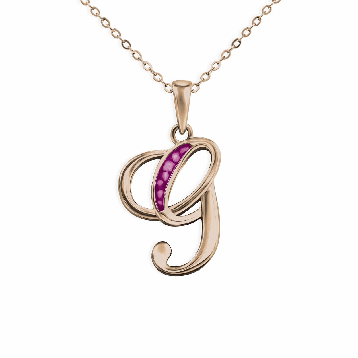 Load image into Gallery viewer, EverWith Alphabet Memorial Ashes Pendant - Letter G - EverWith Memorial Jewellery - Trade