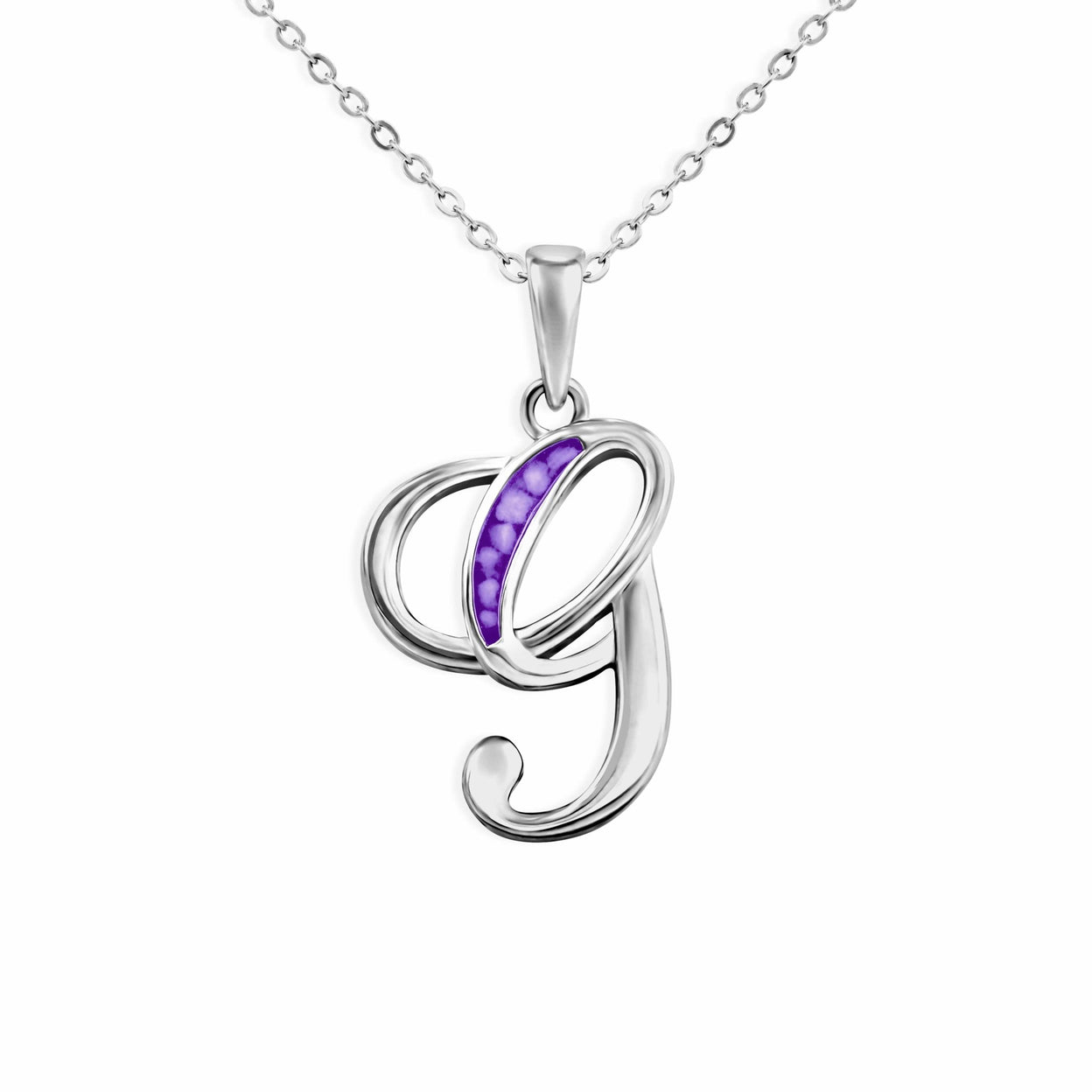 Load image into Gallery viewer, EverWith Alphabet Memorial Ashes Pendant - Letter G - EverWith Memorial Jewellery - Trade