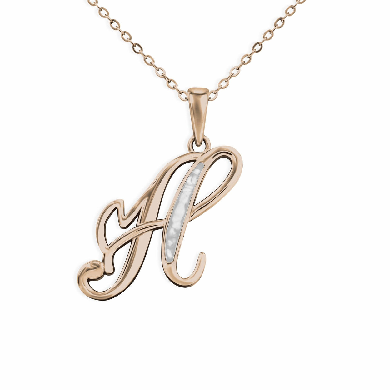 Load image into Gallery viewer, EverWith Alphabet Memorial Ashes Pendant - Letter H - EverWith Memorial Jewellery - Trade