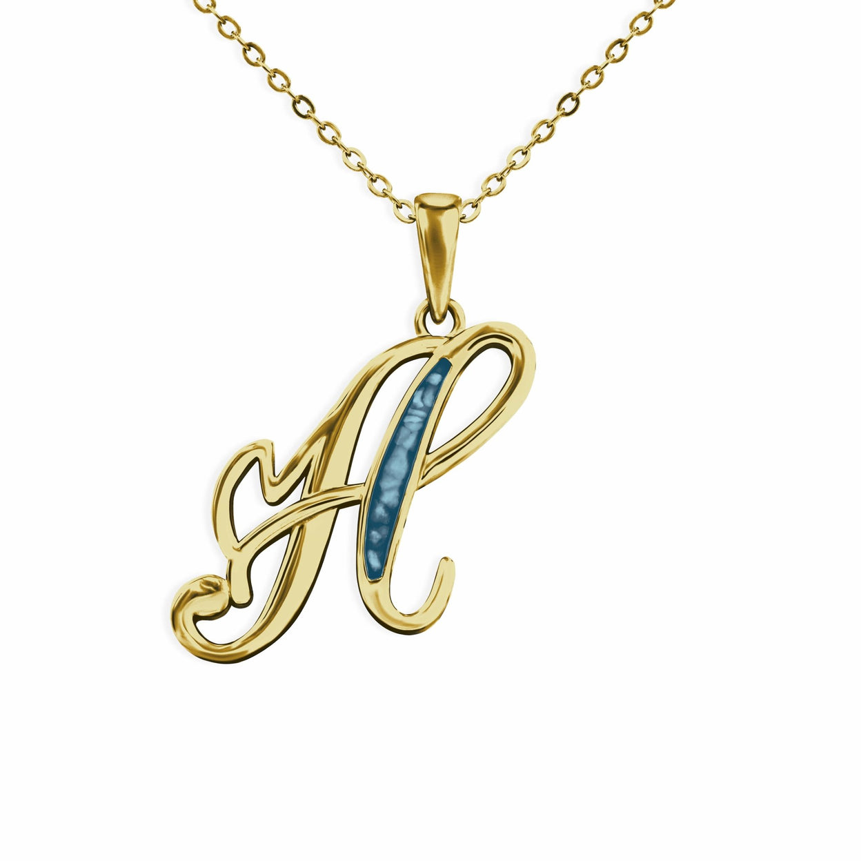 Load image into Gallery viewer, EverWith Alphabet Memorial Ashes Pendant - Letter H - EverWith Memorial Jewellery - Trade