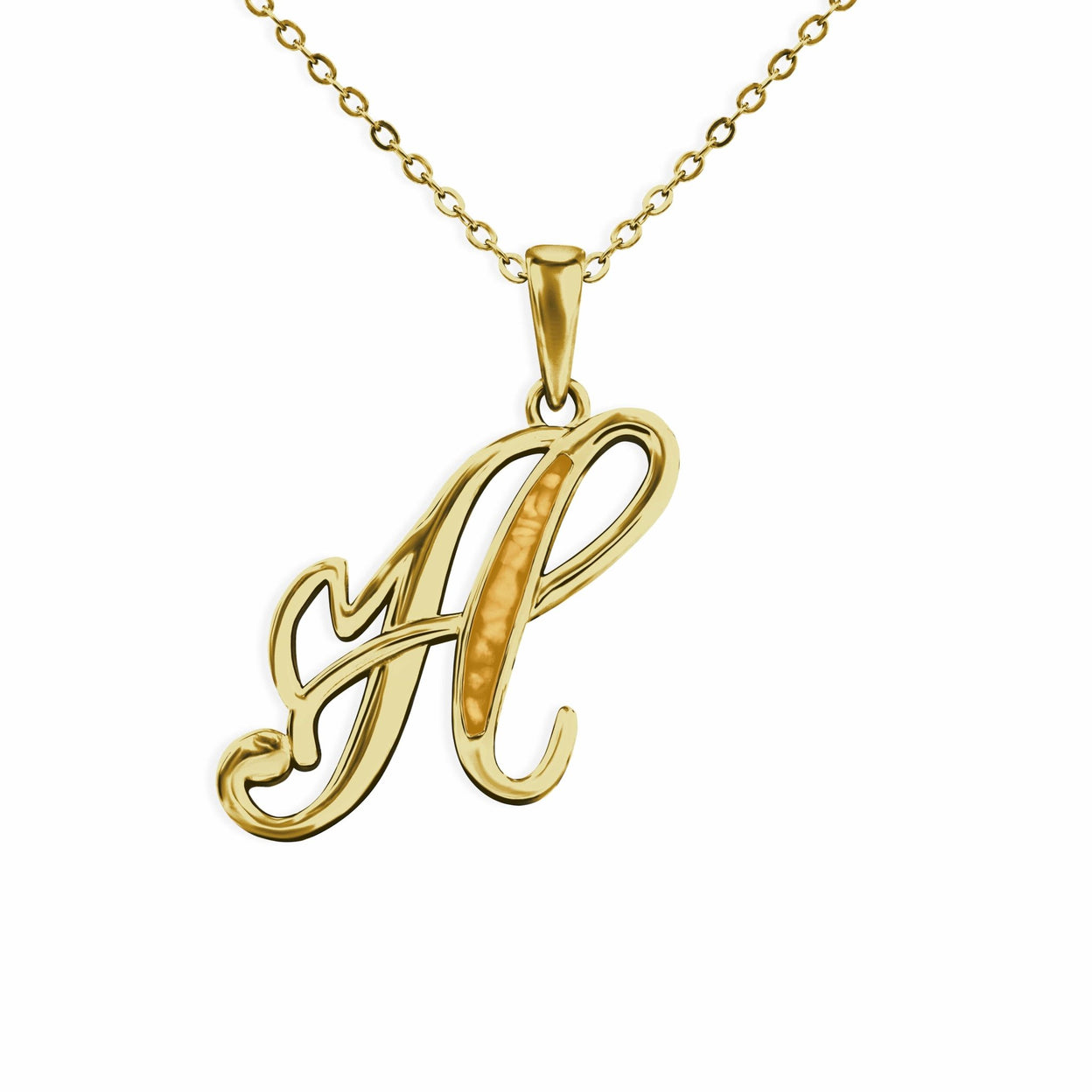 Load image into Gallery viewer, EverWith Alphabet Memorial Ashes Pendant - Letter H - EverWith Memorial Jewellery - Trade