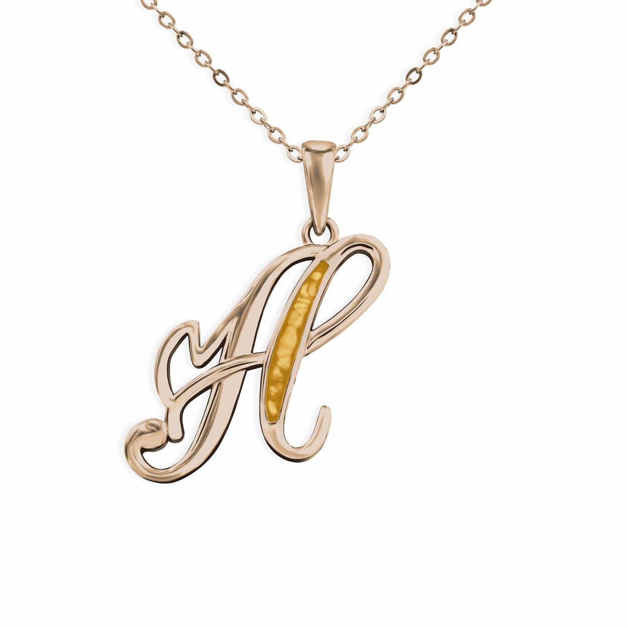 Load image into Gallery viewer, EverWith Alphabet Memorial Ashes Pendant - Letter H - EverWith Memorial Jewellery - Trade