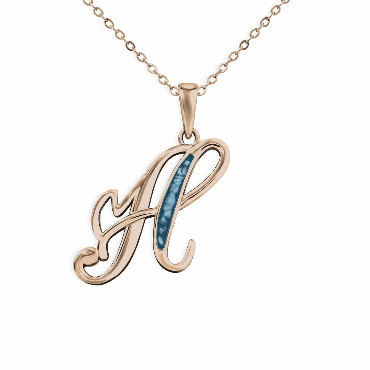 Load image into Gallery viewer, EverWith Alphabet Memorial Ashes Pendant - Letter H - EverWith Memorial Jewellery - Trade