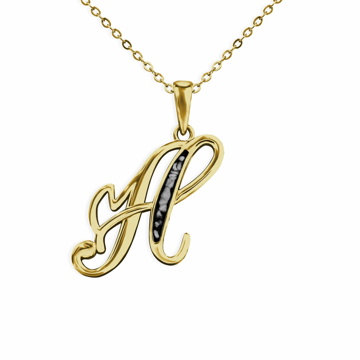 Load image into Gallery viewer, EverWith Alphabet Memorial Ashes Pendant - Letter H - EverWith Memorial Jewellery - Trade