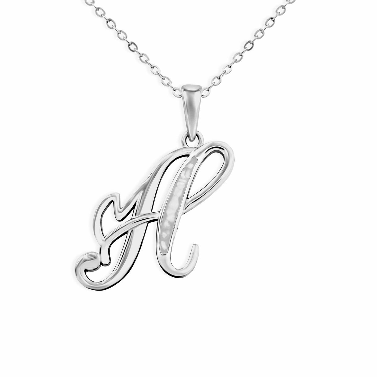 Load image into Gallery viewer, EverWith Alphabet Memorial Ashes Pendant - Letter H - EverWith Memorial Jewellery - Trade