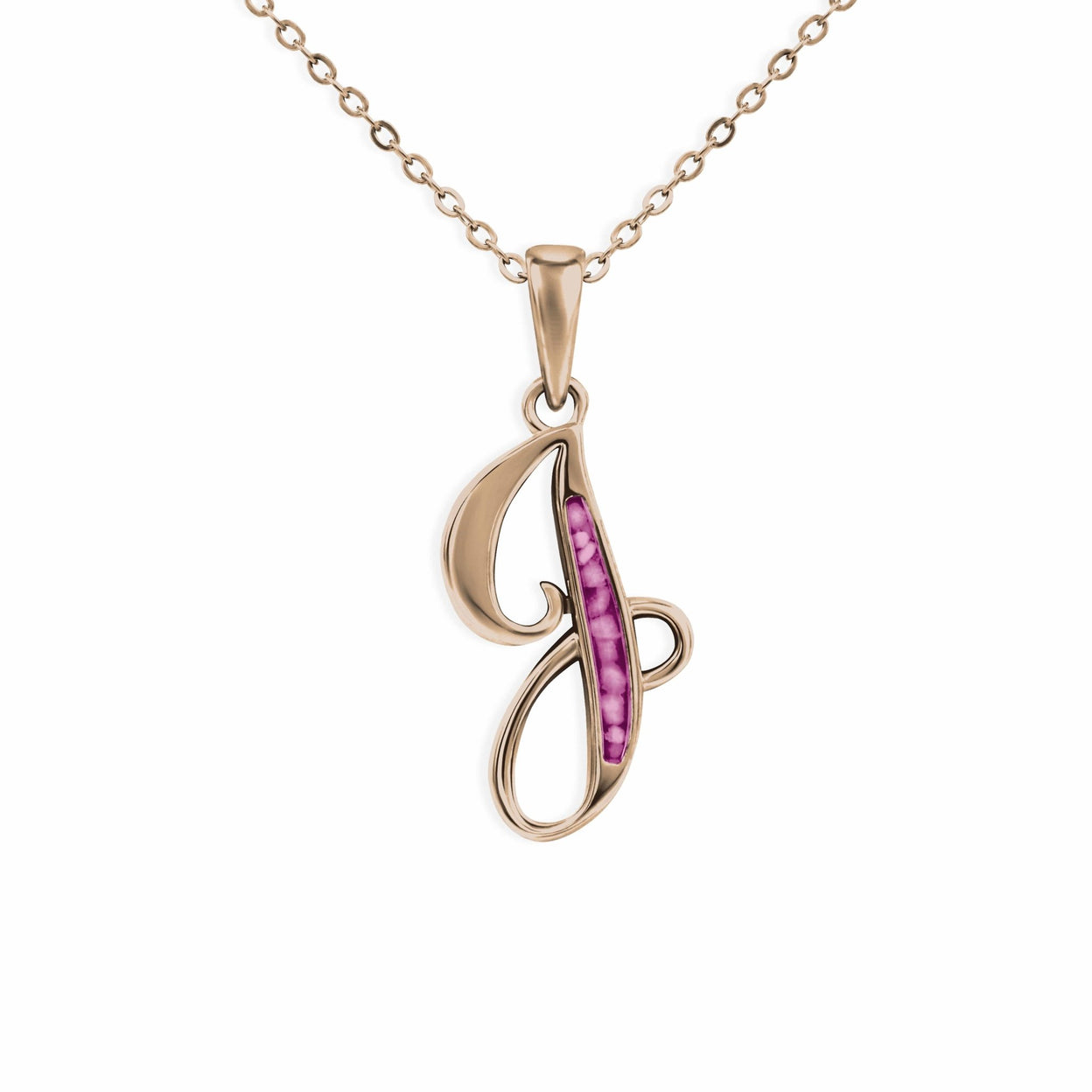 Load image into Gallery viewer, EverWith Alphabet Memorial Ashes Pendant - Letter J - EverWith Memorial Jewellery - Trade