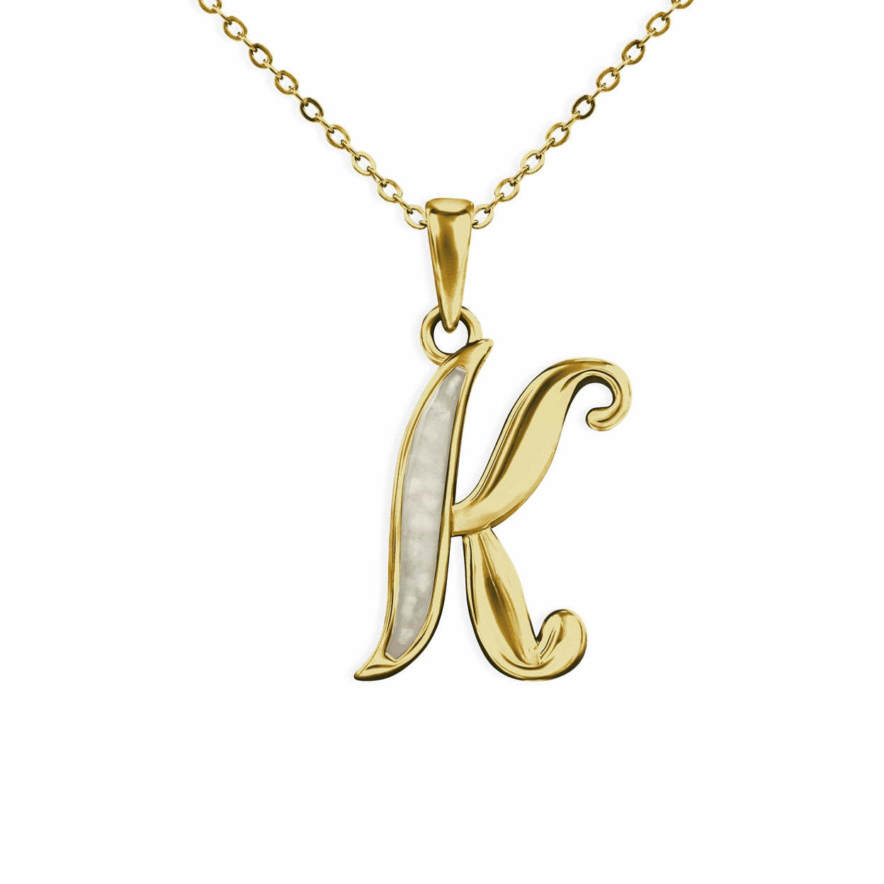 Load image into Gallery viewer, EverWith Alphabet Memorial Ashes Pendant - Letter K - EverWith Memorial Jewellery - Trade