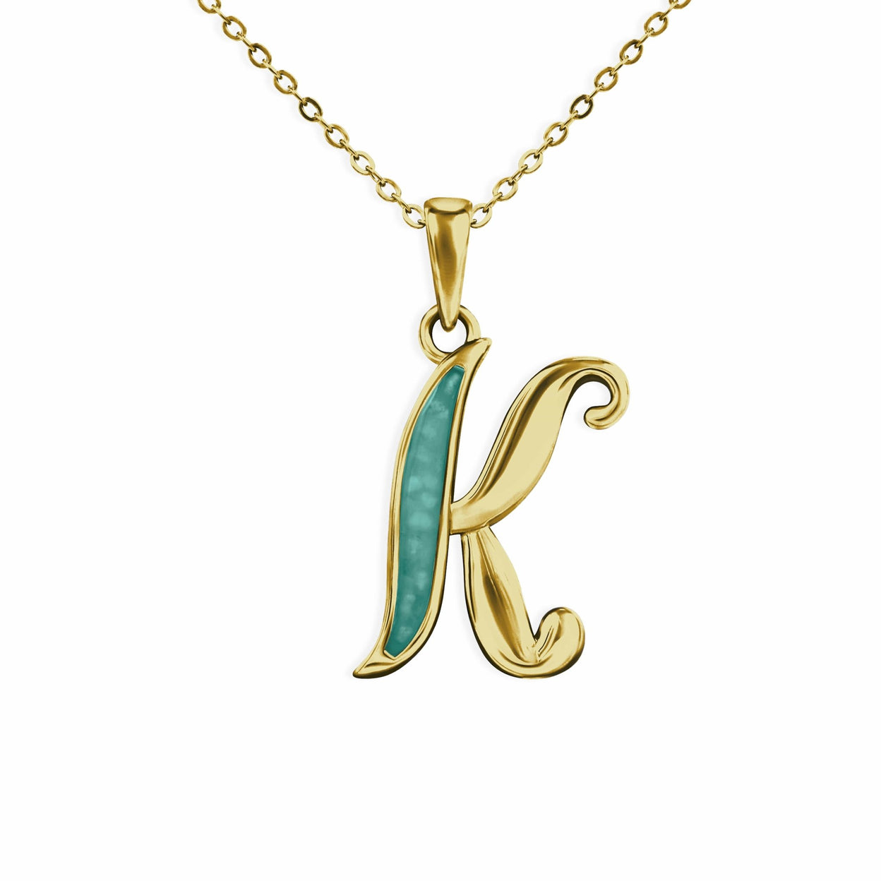 Load image into Gallery viewer, EverWith Alphabet Memorial Ashes Pendant - Letter K - EverWith Memorial Jewellery - Trade