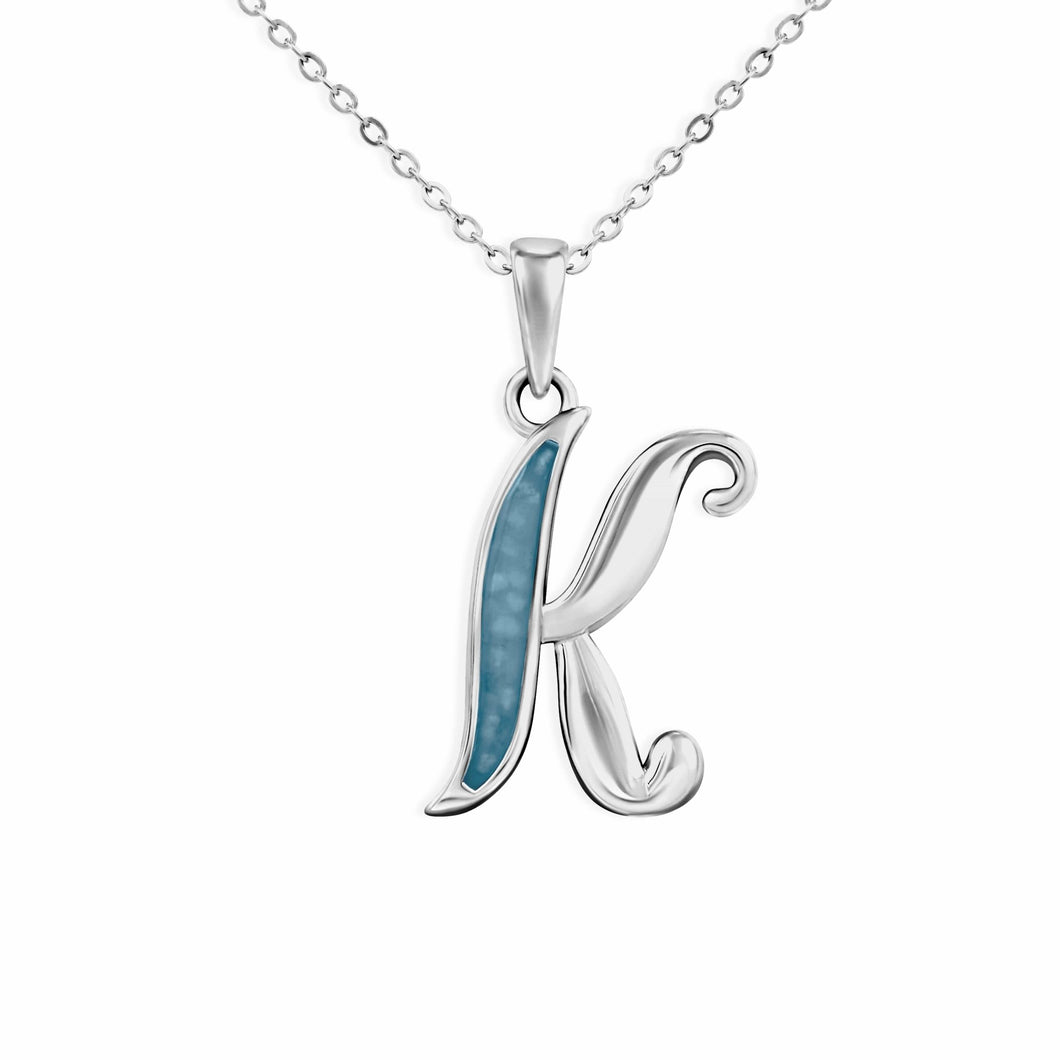 EverWith Alphabet Memorial Ashes Pendant - Letter K - EverWith Memorial Jewellery - Trade