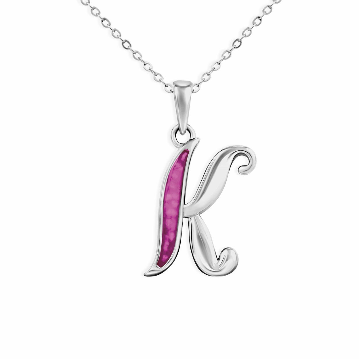 Load image into Gallery viewer, EverWith Alphabet Memorial Ashes Pendant - Letter K - EverWith Memorial Jewellery - Trade