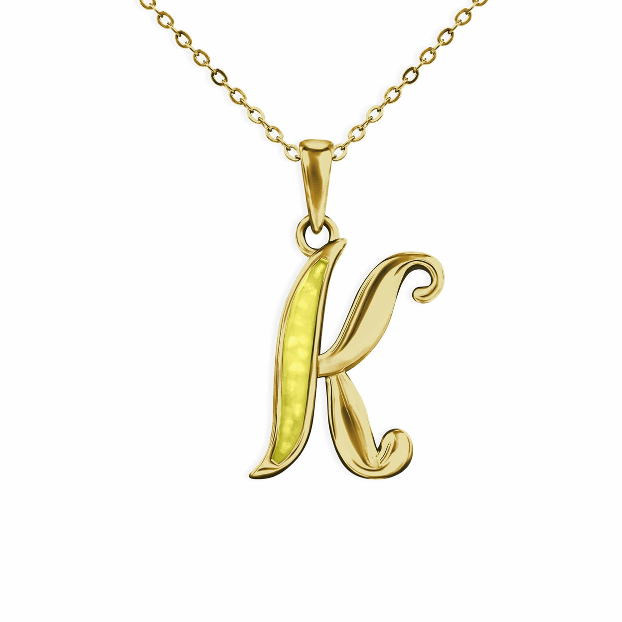 Load image into Gallery viewer, EverWith Alphabet Memorial Ashes Pendant - Letter K - EverWith Memorial Jewellery - Trade