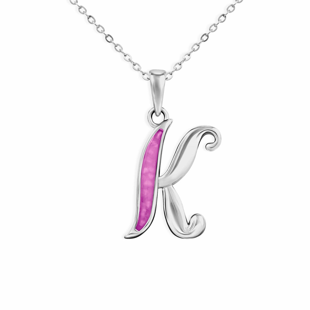 Load image into Gallery viewer, EverWith Alphabet Memorial Ashes Pendant - Letter K - EverWith Memorial Jewellery - Trade