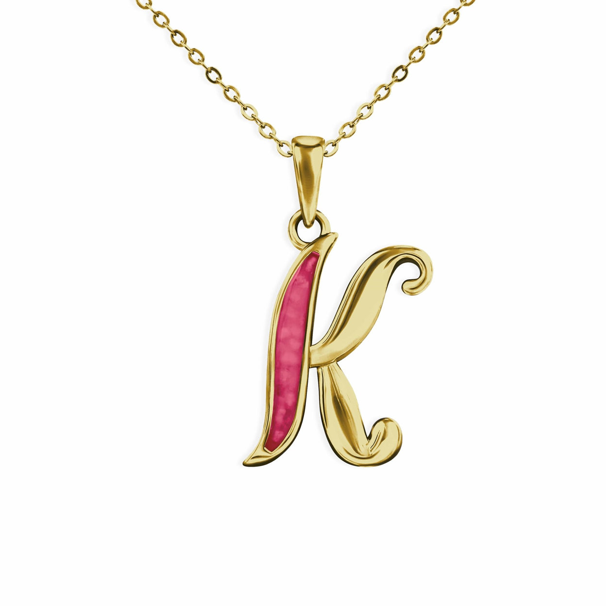 Load image into Gallery viewer, EverWith Alphabet Memorial Ashes Pendant - Letter K - EverWith Memorial Jewellery - Trade