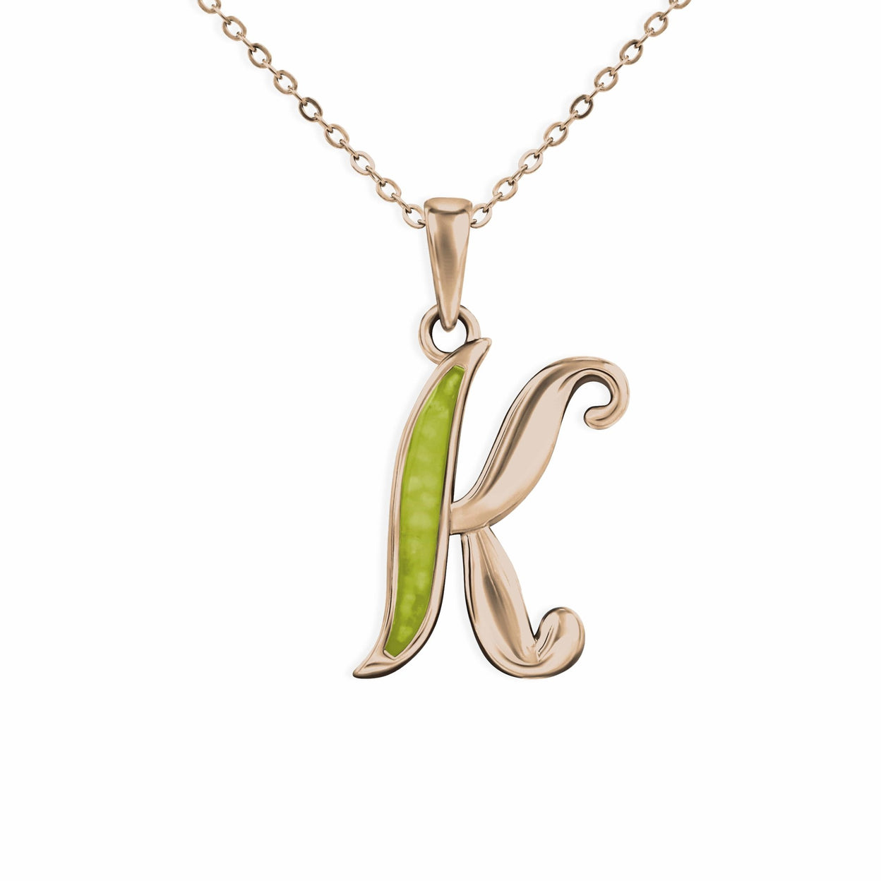 Load image into Gallery viewer, EverWith Alphabet Memorial Ashes Pendant - Letter K - EverWith Memorial Jewellery - Trade