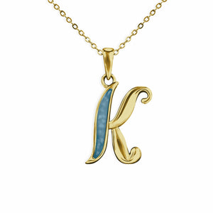 EverWith Alphabet Memorial Ashes Pendant - Letter K - EverWith Memorial Jewellery - Trade