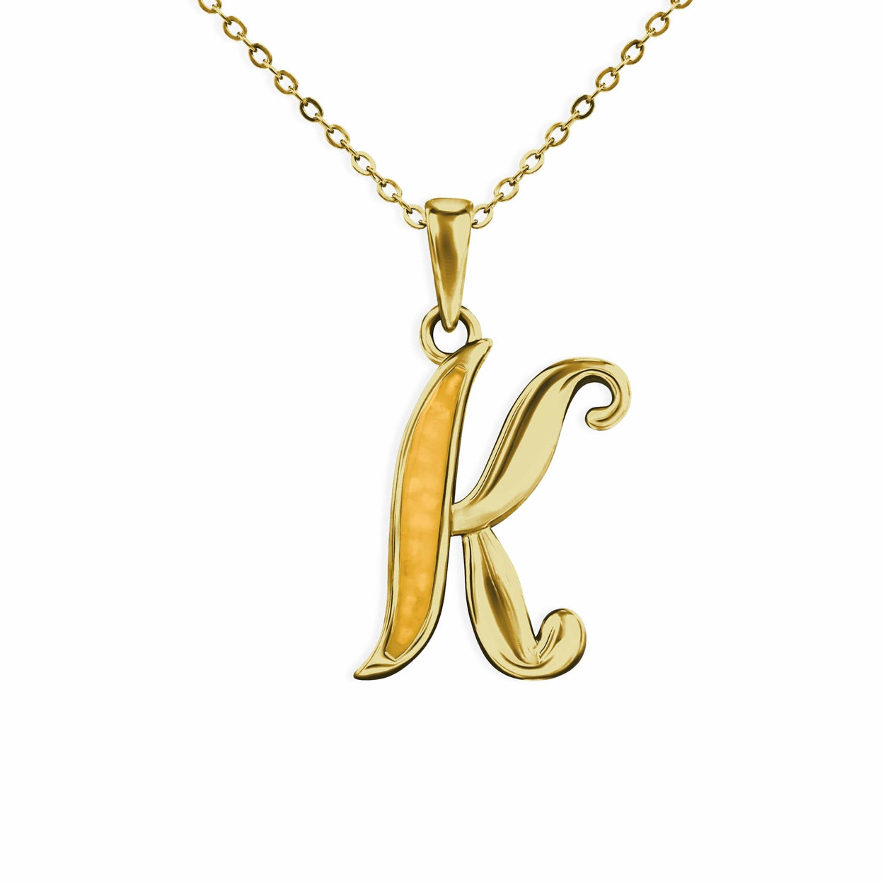 Load image into Gallery viewer, EverWith Alphabet Memorial Ashes Pendant - Letter K - EverWith Memorial Jewellery - Trade