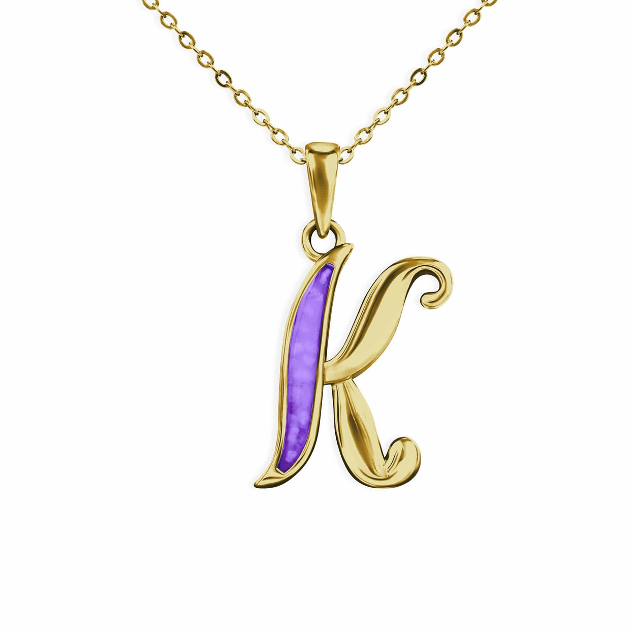 Load image into Gallery viewer, EverWith Alphabet Memorial Ashes Pendant - Letter K - EverWith Memorial Jewellery - Trade