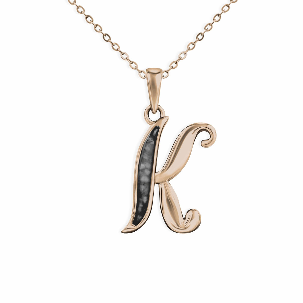 Load image into Gallery viewer, EverWith Alphabet Memorial Ashes Pendant - Letter K - EverWith Memorial Jewellery - Trade