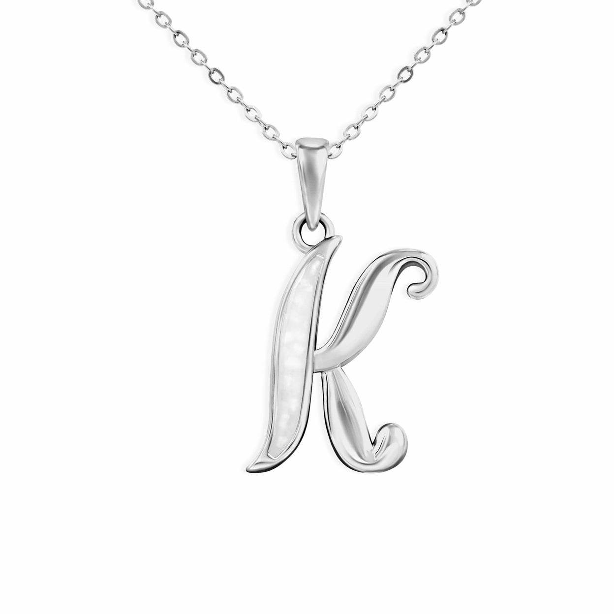 Load image into Gallery viewer, EverWith Alphabet Memorial Ashes Pendant - Letter K - EverWith Memorial Jewellery - Trade