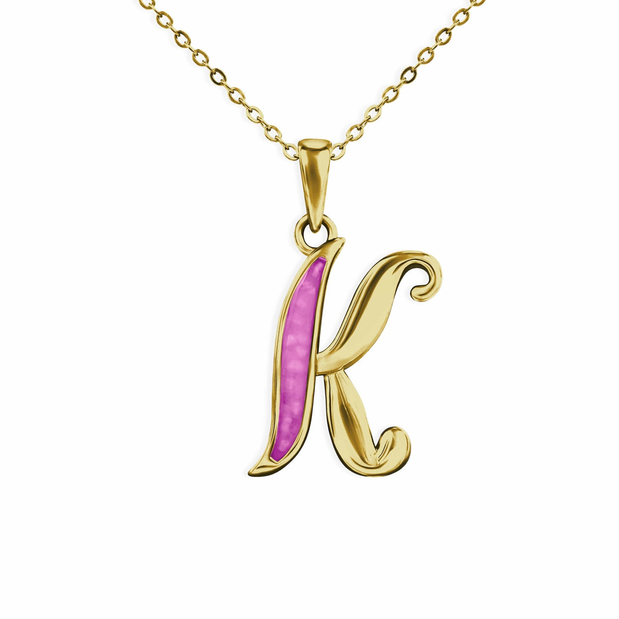 Load image into Gallery viewer, EverWith Alphabet Memorial Ashes Pendant - Letter K - EverWith Memorial Jewellery - Trade