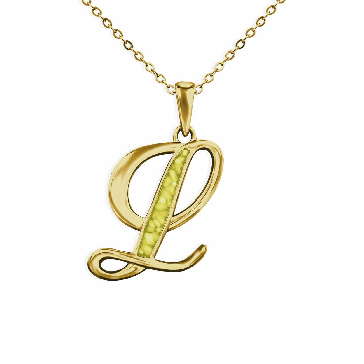 Load image into Gallery viewer, EverWith Alphabet Memorial Ashes Pendant - Letter L - EverWith Memorial Jewellery - Trade