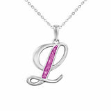 EverWith Alphabet Memorial Ashes Pendant - Letter L - EverWith Memorial Jewellery - Trade